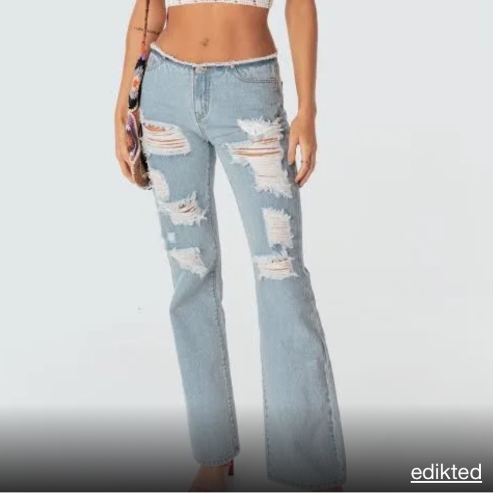 Bindi Low Rise Jeans Edikted